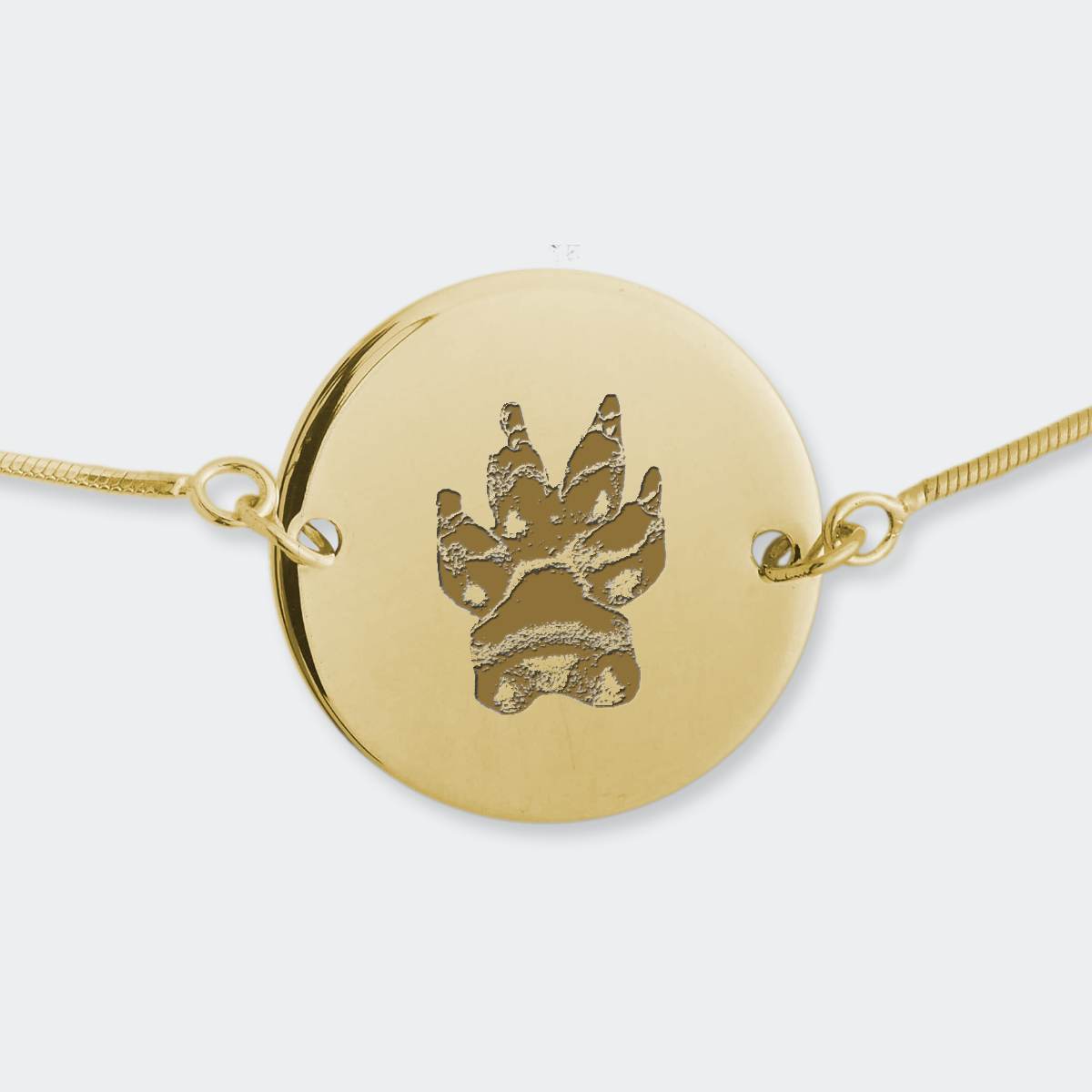 Night Sky Gold Vermeil Pfotenabdruck Armband