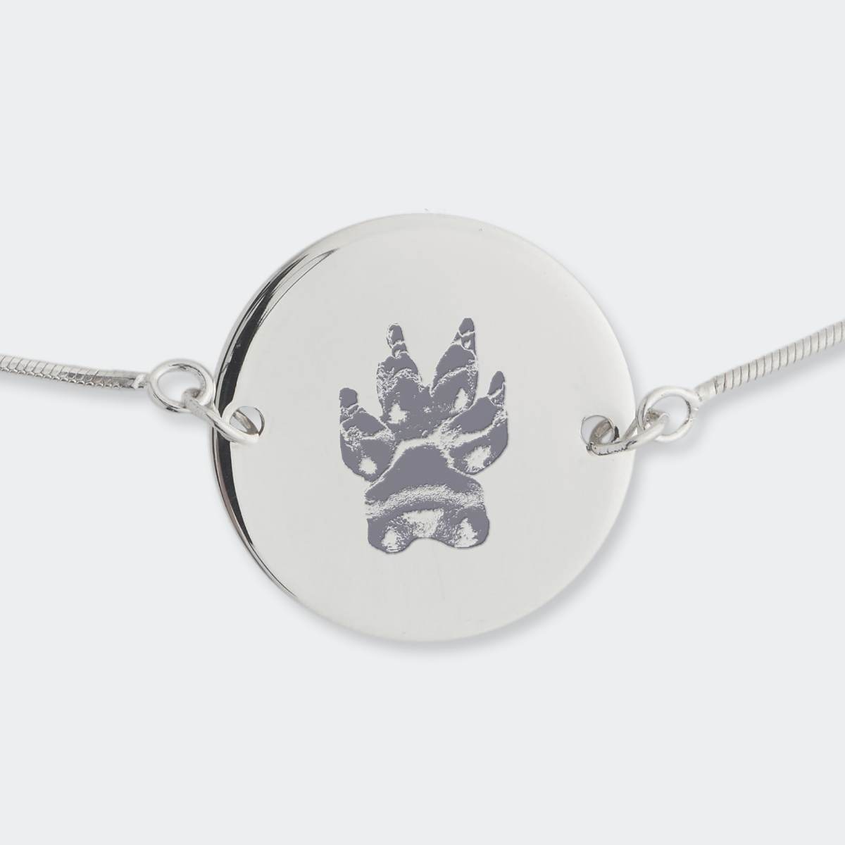 Night Sky Sterling Silver Pfotenabdruck Armband