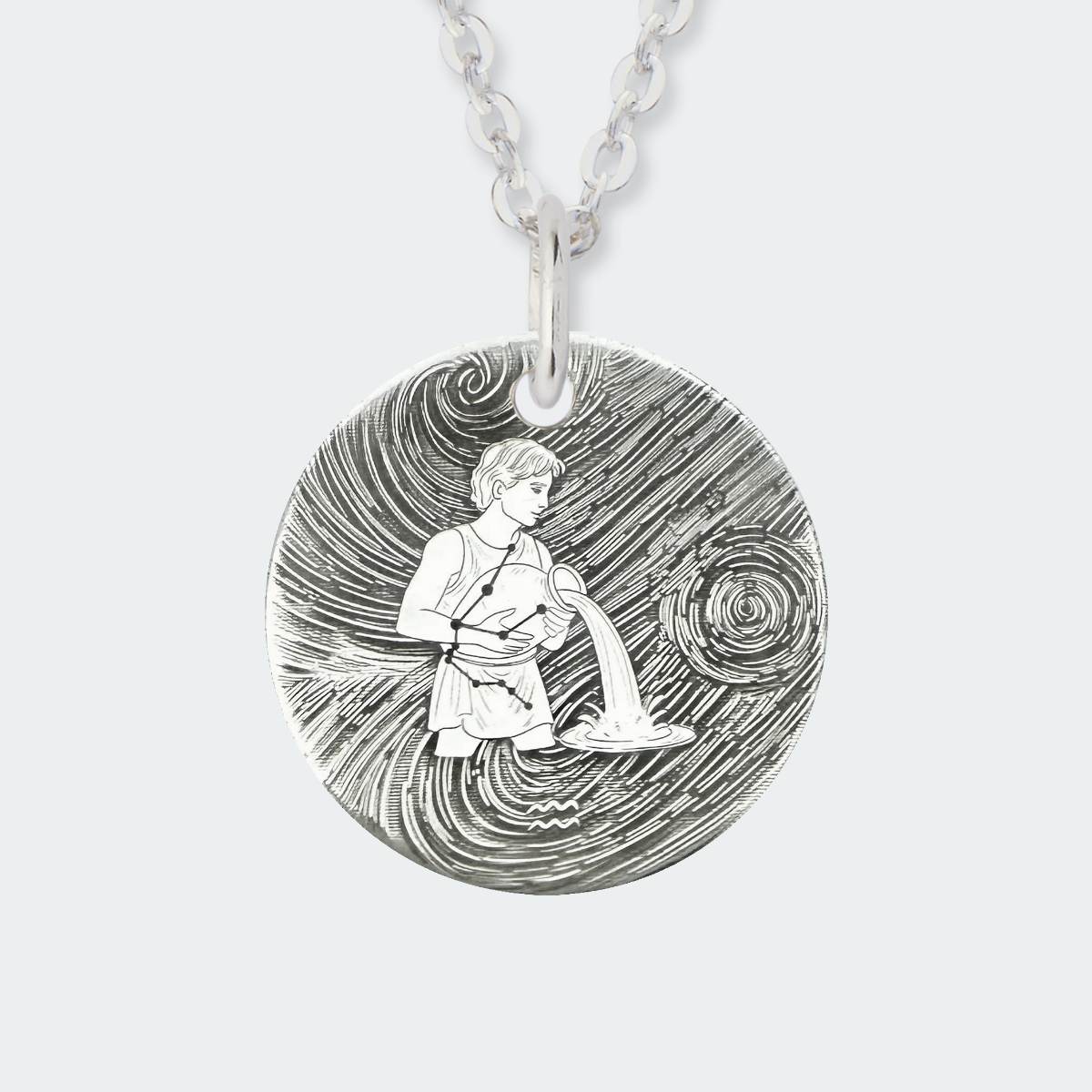 Sternzeichen Sterling Silver Halskette