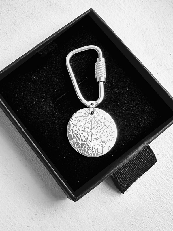 Night Sky Sterling Silver Schlüsselanhänger
