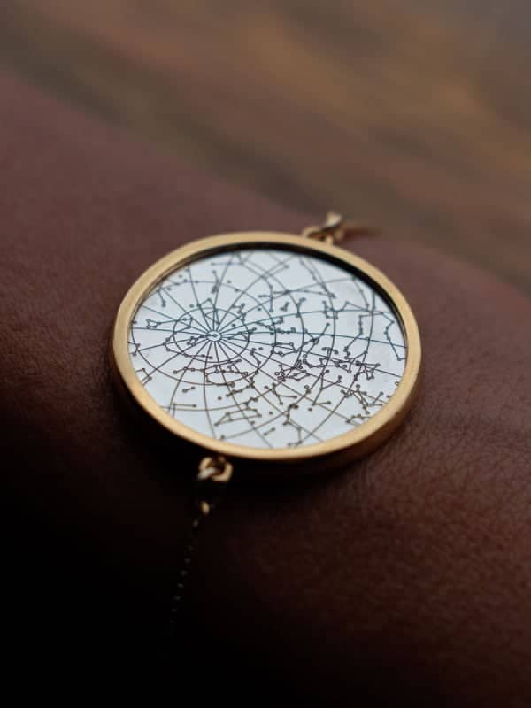Night Sky Sterling Silver Armband mit Fassung