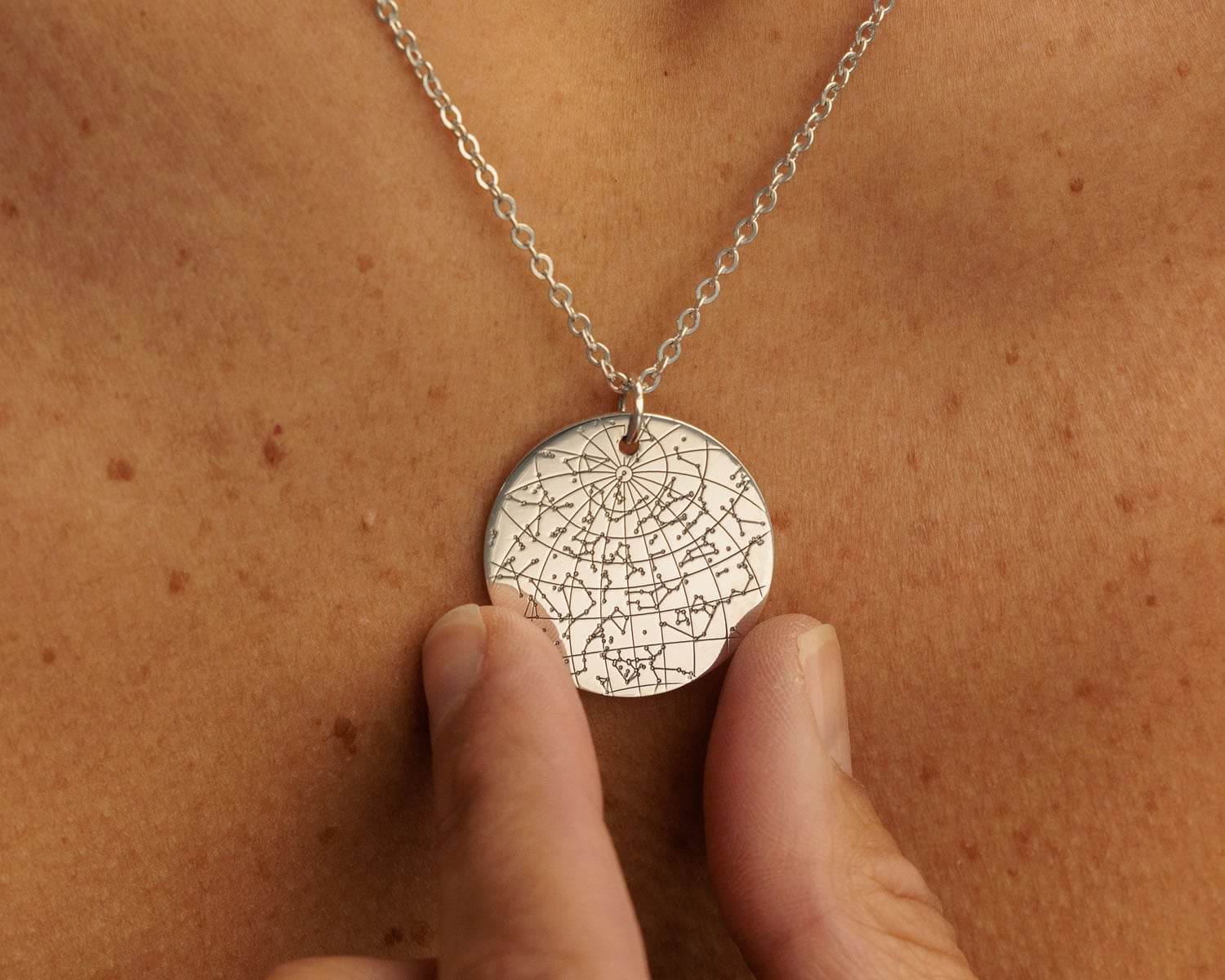 Night Sky Sterling Silver Pendant