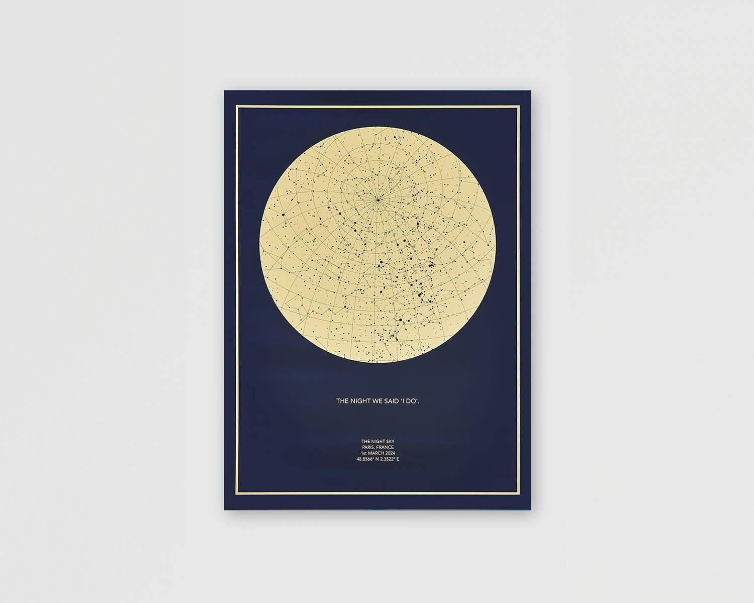 Night Sky Luxury Gold Foil Art Prints