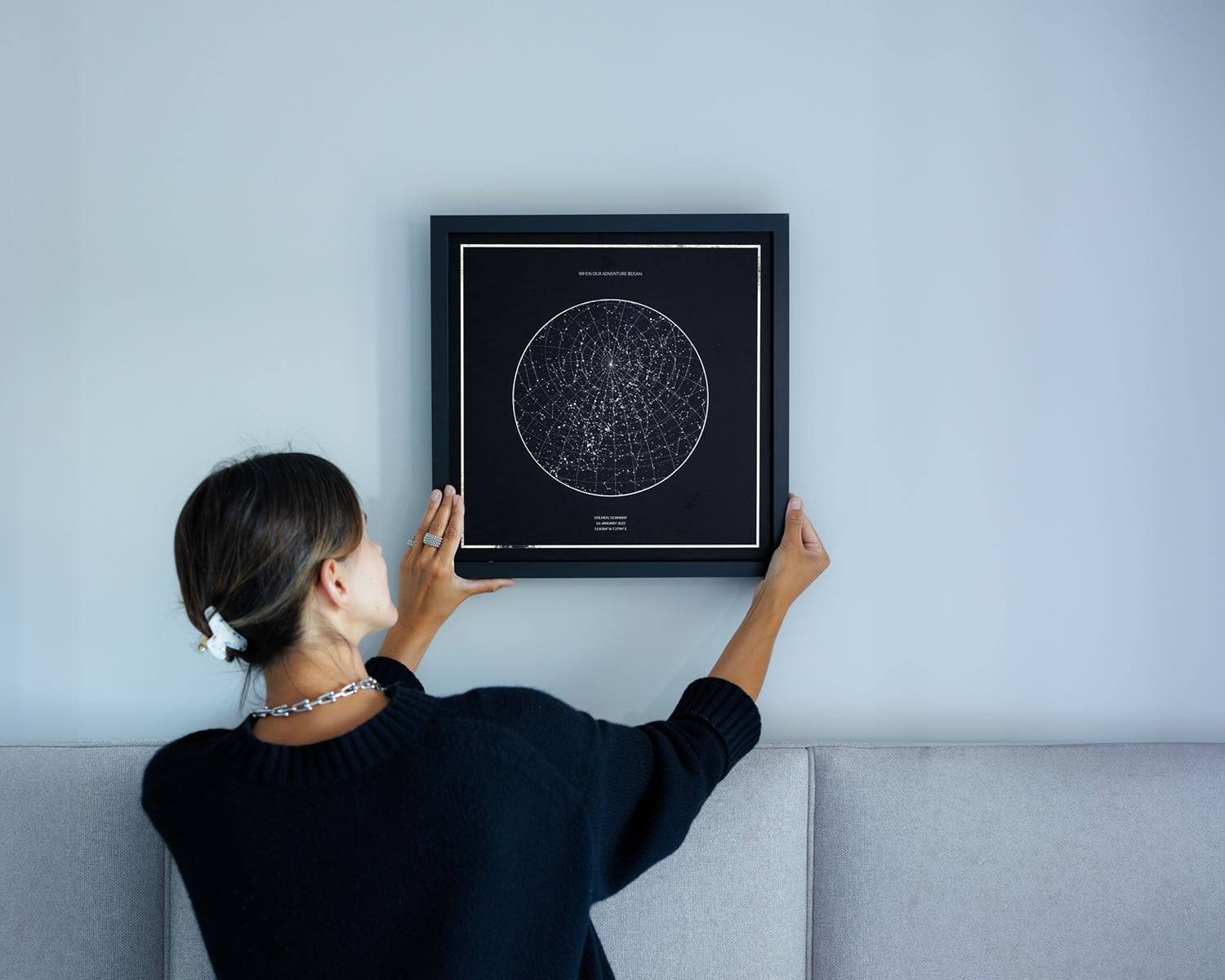 Night Sky Luxury Gold Foil Art Prints