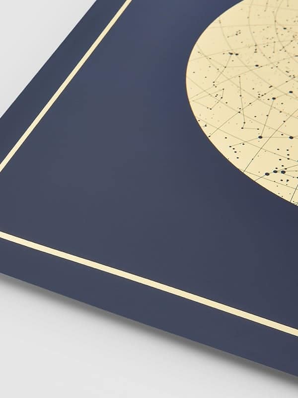 Night Sky Luxury Gold Foil Art Prints