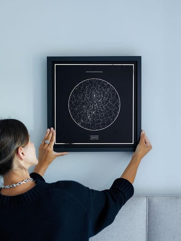Night Sky Luxury Gold Foil Art Prints