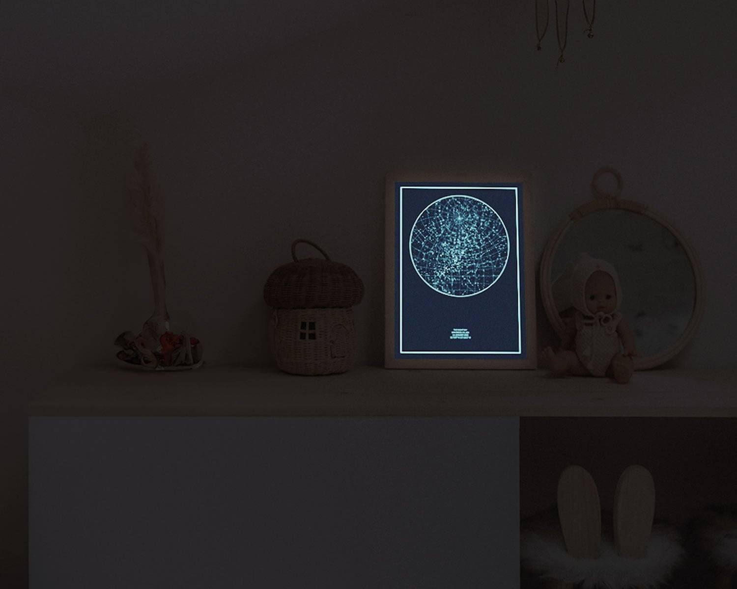 Night Sky Luxury Glow in the Dark Art Prints