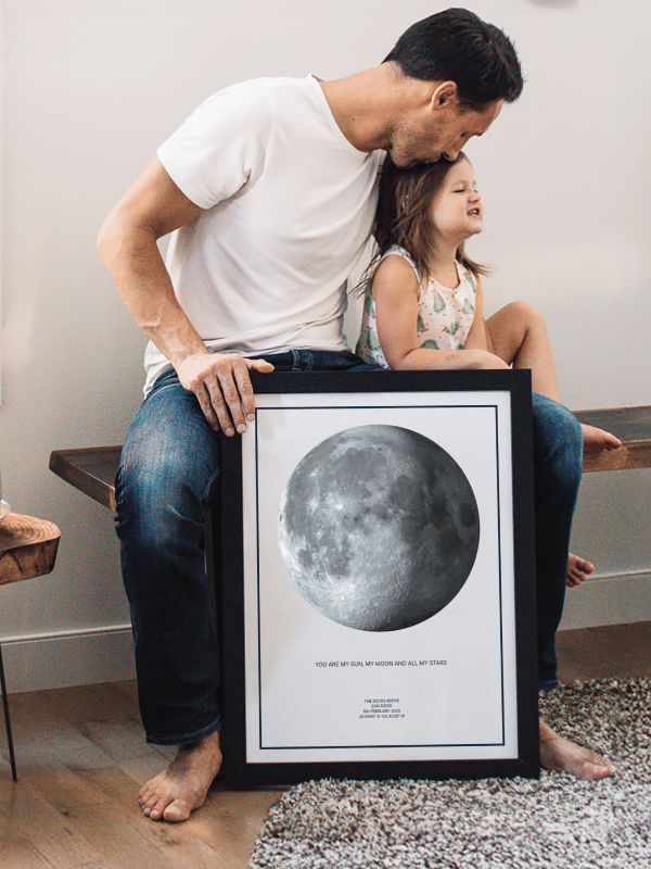Night Sky Mondphasen Kunstdruck