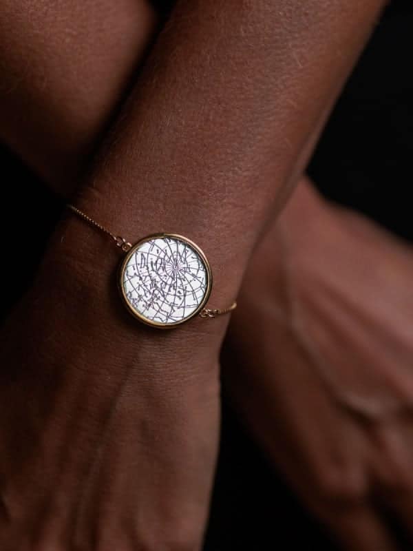 Night Sky Sterling Silver Armband mit Fassung