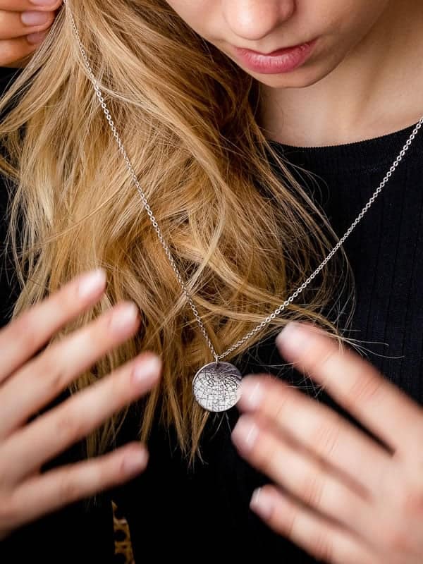 Night Sky Sterling Silver Pendant
