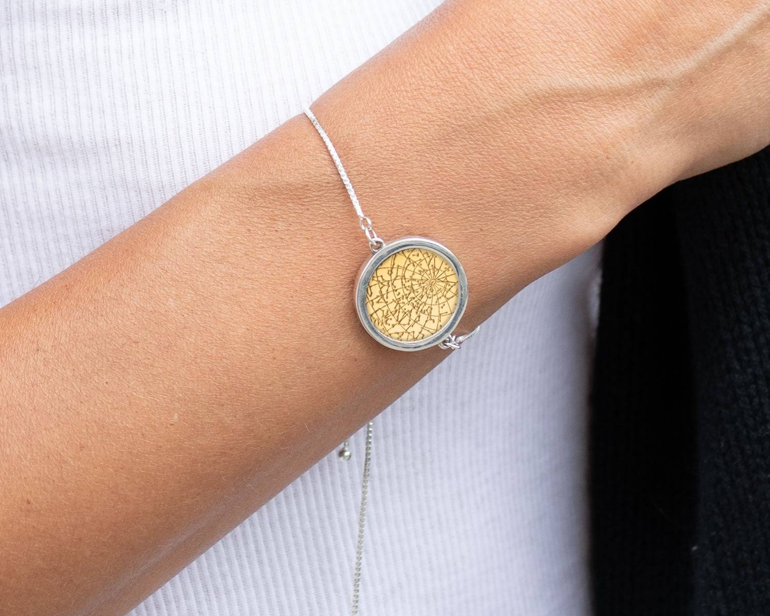 Night Sky Gold Vermeil Bezel Bracelet