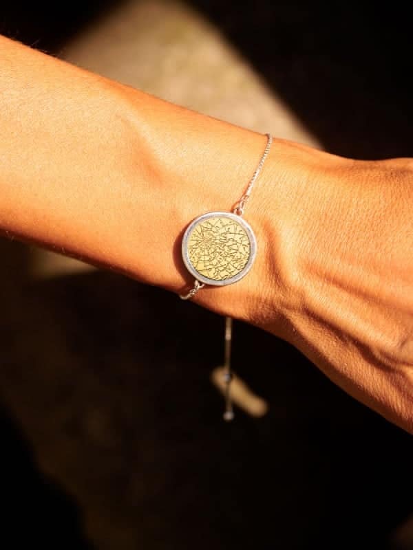 Night Sky Gold Vermeil Bezel Bracelet