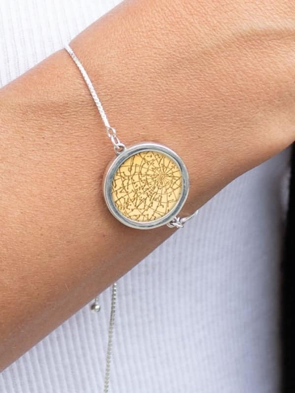 Night Sky Gold Vermeil Bezel Bracelet