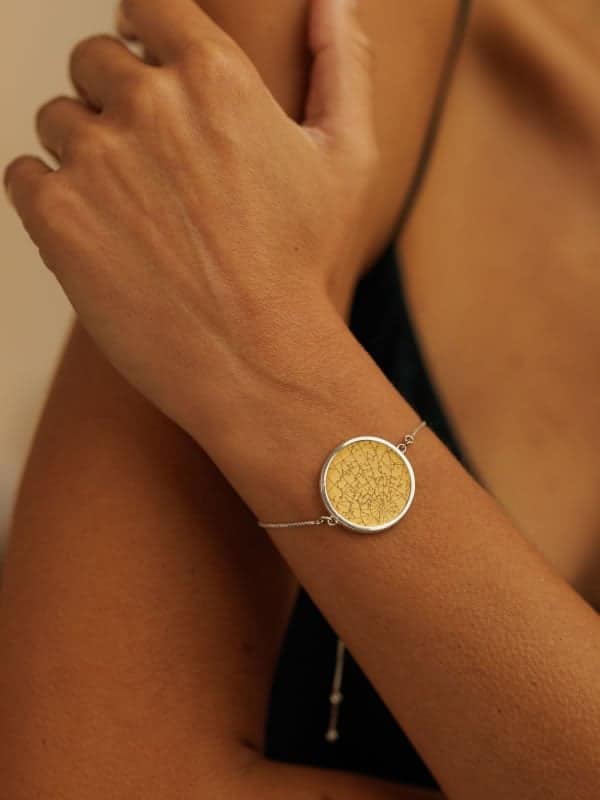 Night Sky Gold Vermeil Bezel Bracelet