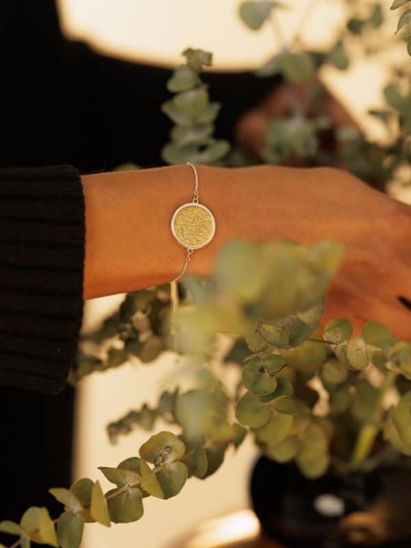 Night Sky Gold Vermeil Bezel Bracelet