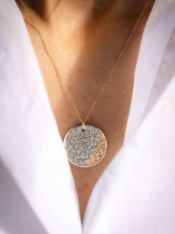 Night Sky Gold Pendant