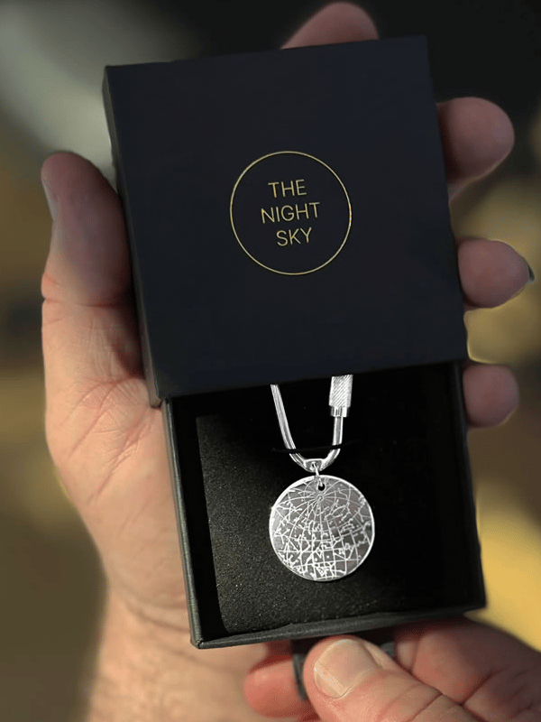 Night Sky Sterling Sliver Keyring