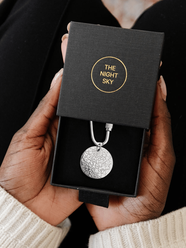 Night Sky Sterling Sliver Keyring
