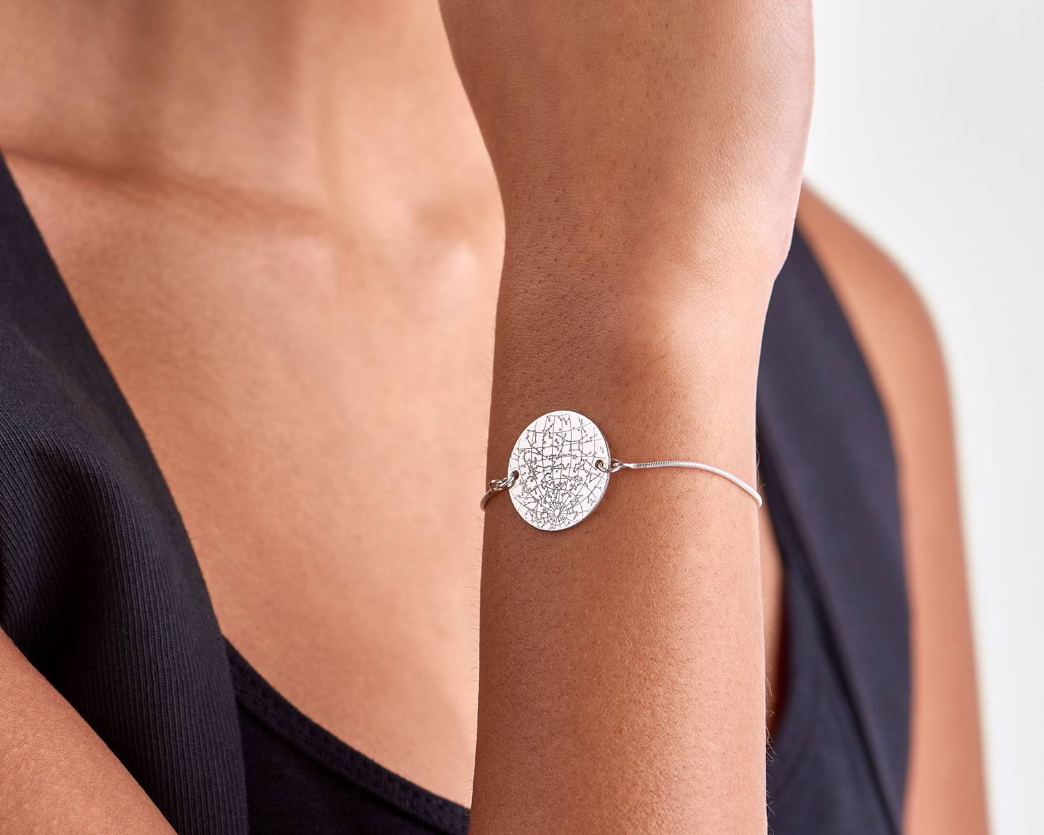 The Night Sky Sterling Silver Bracelet