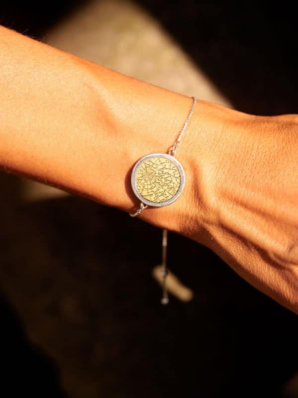 Night Sky Gold Vermeil Bezel Necklace