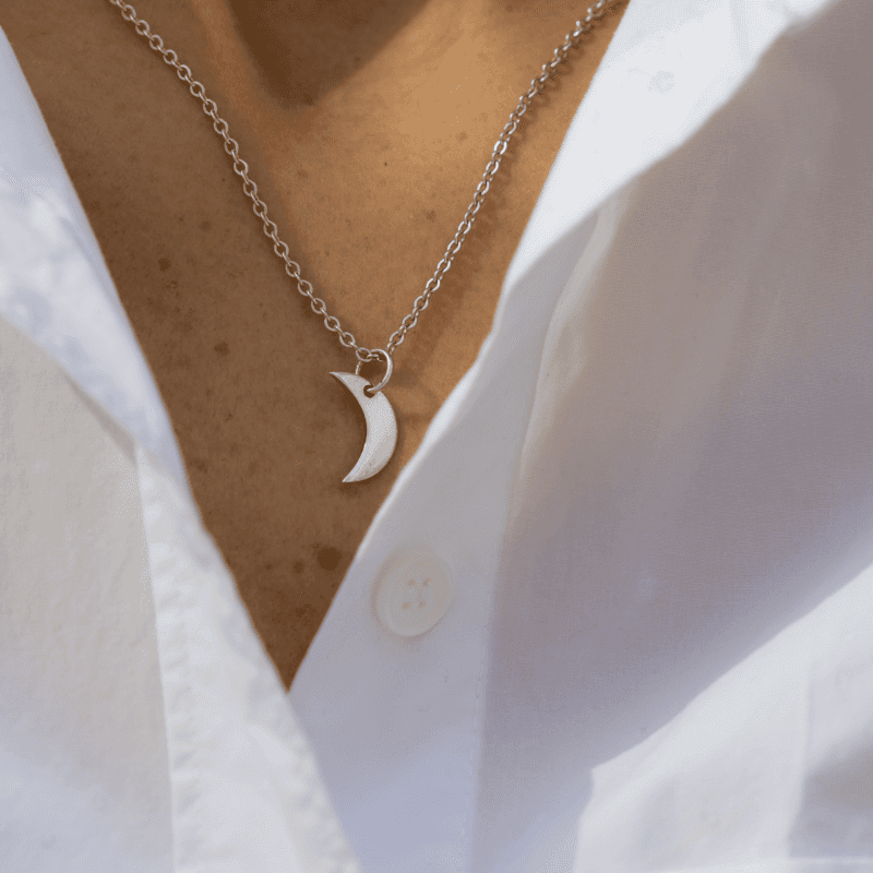Night Sky Moon Phase Pendant