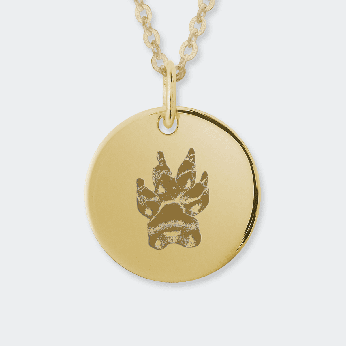 Paw Prints 18k Gold Vermeil Necklace