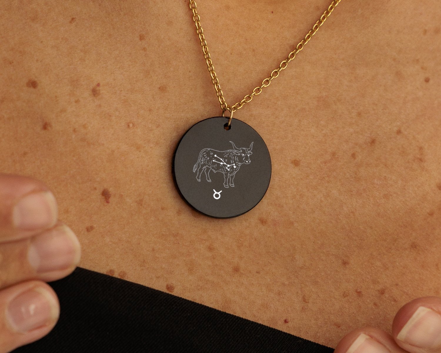 Zodiac Collection Black Oynx Necklace