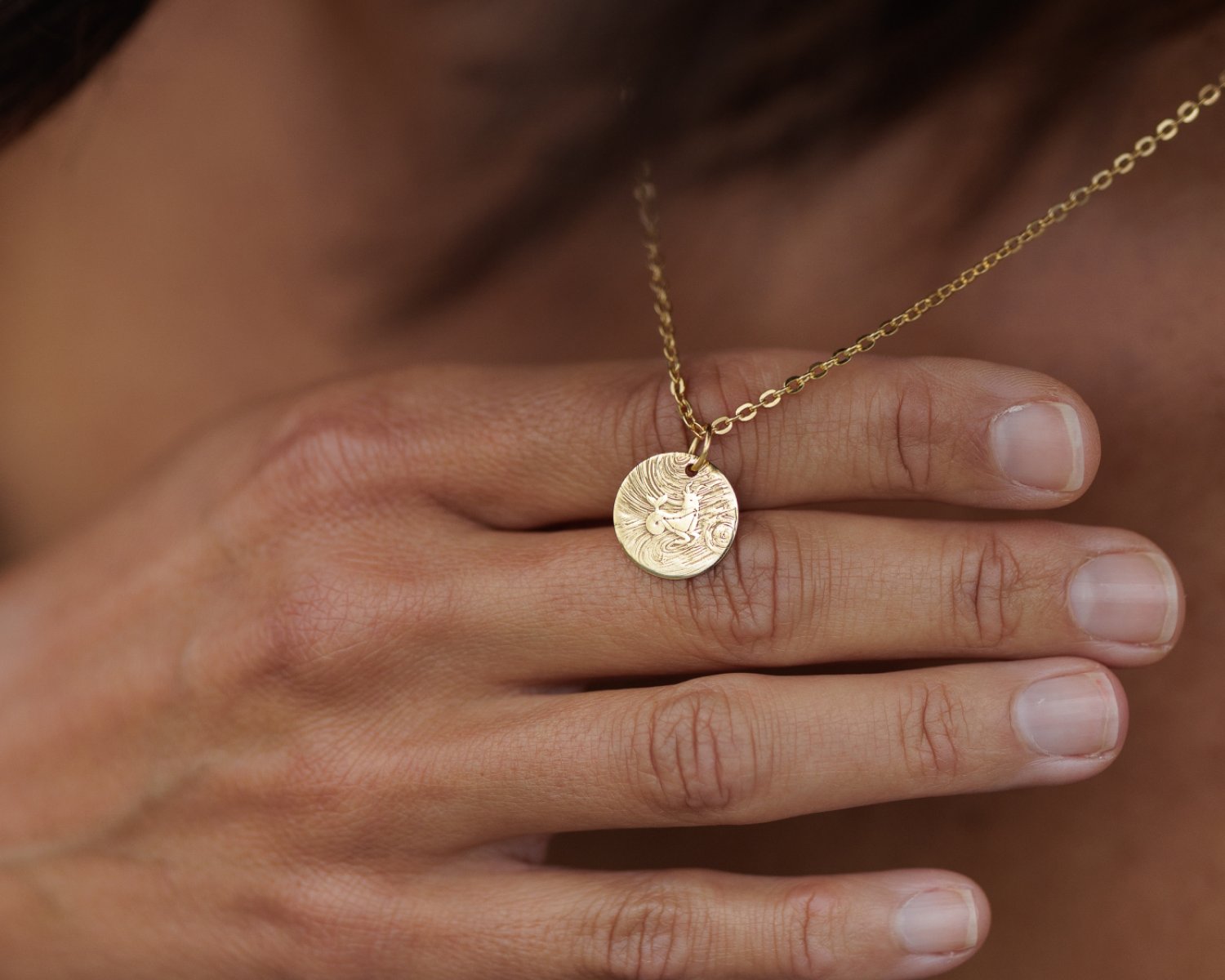 Zodiac Collection 9k Solid Gold Necklace